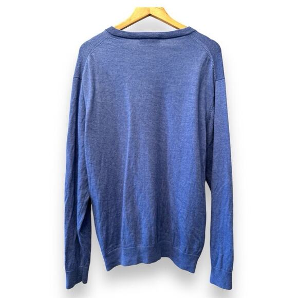 Hart Schaffner Marx XL Extra Fine Merino Wool Pullover V-Neck Sweater - Picture 2 of 11